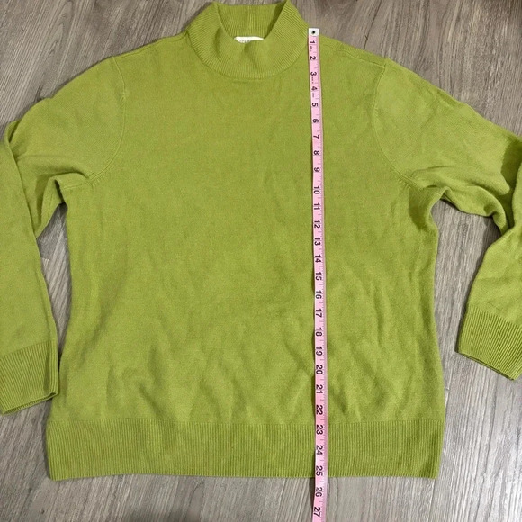 Appleseeds Cozy Green Pullover Mock Neck Sweater Size 0X - Picture 9 of 12